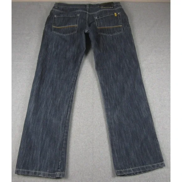 VINTAGE Southpole Jeans Mens 36 Blue Baggy Skater Hip Hop‎ Yellow Tab Y2K 90s